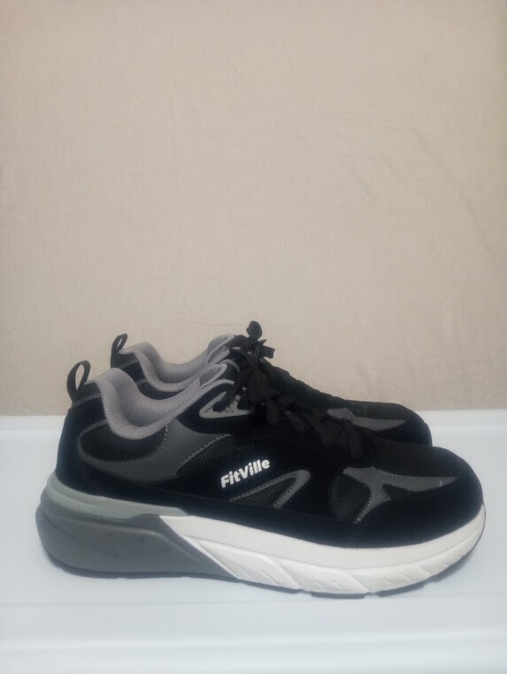 Black & Grey FitVille Sneakers | Perfect for walking or everyday comfort NWOT